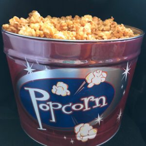 Caramel corn tin